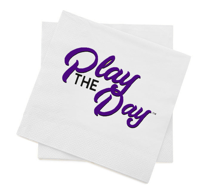 Set of 25 Play the Day™ Cocktail Napkins – Clearance
