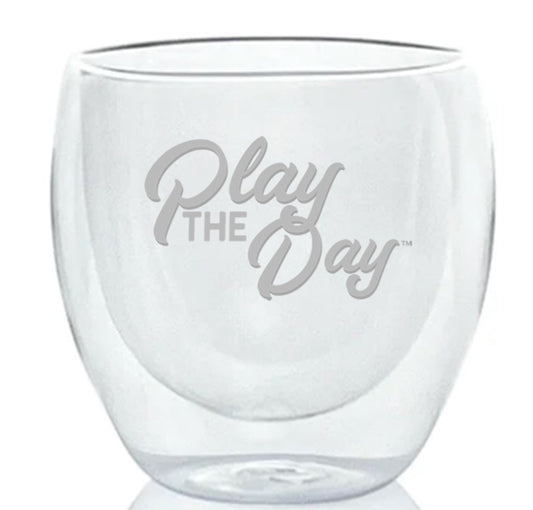 Play the Day™ Double-walled glass for hot/cold beverages (6 oz).