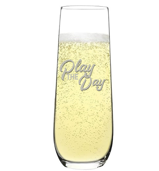 Play the Day™ Champagne Flute, Stemless, 8 oz.
