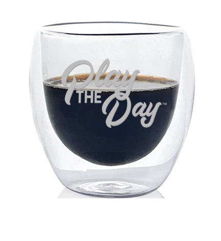 Play the Day™ Double-walled glass for hot/cold beverages (6 oz).