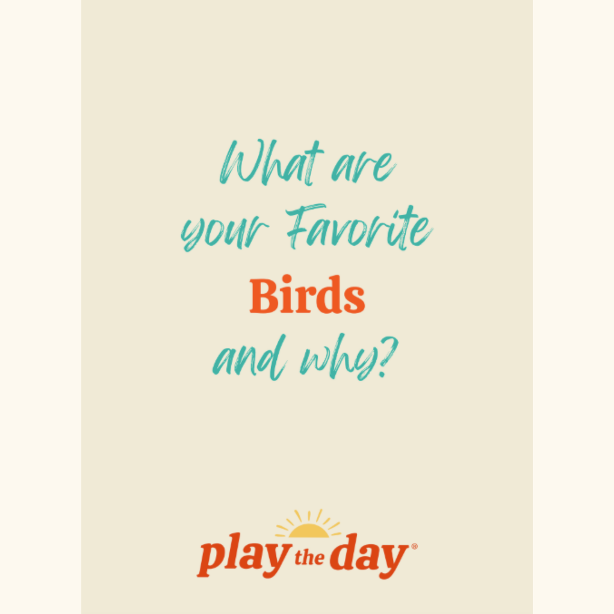 Favorite-Question Playing Cards