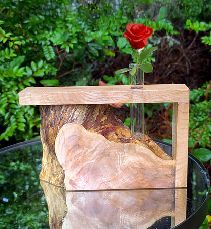 Live-Edge Wood Bud Vase - Limited