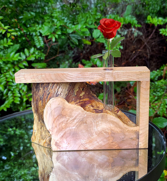 Live-Edge Wood Bud Vase - Limited
